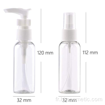 Bouteilles de voyage en plastique vides set 10pcs taille de voyage cosmétique preuve de fuite